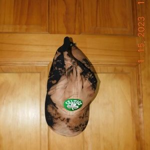 Vintage Boston Celtics hat basketball unisex bleach tie dye retro trendy cap